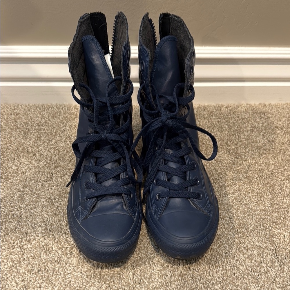 Women's Converse High-Top Navy Sneakers